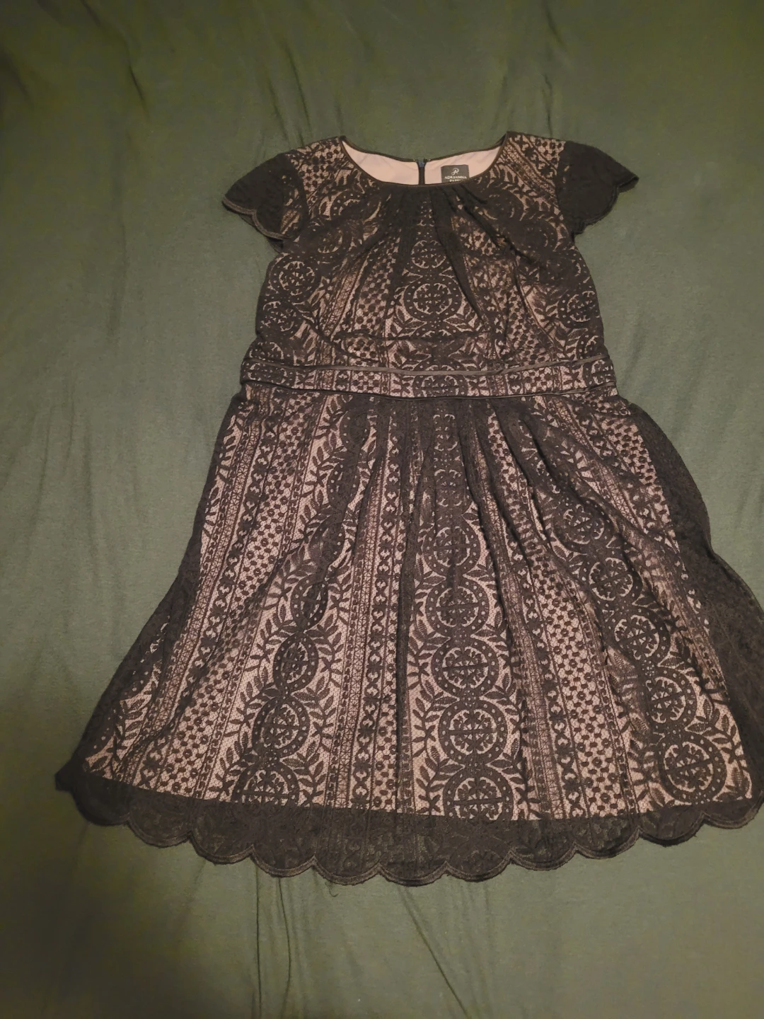 Adrianna Papell Black Lace Dress 18W