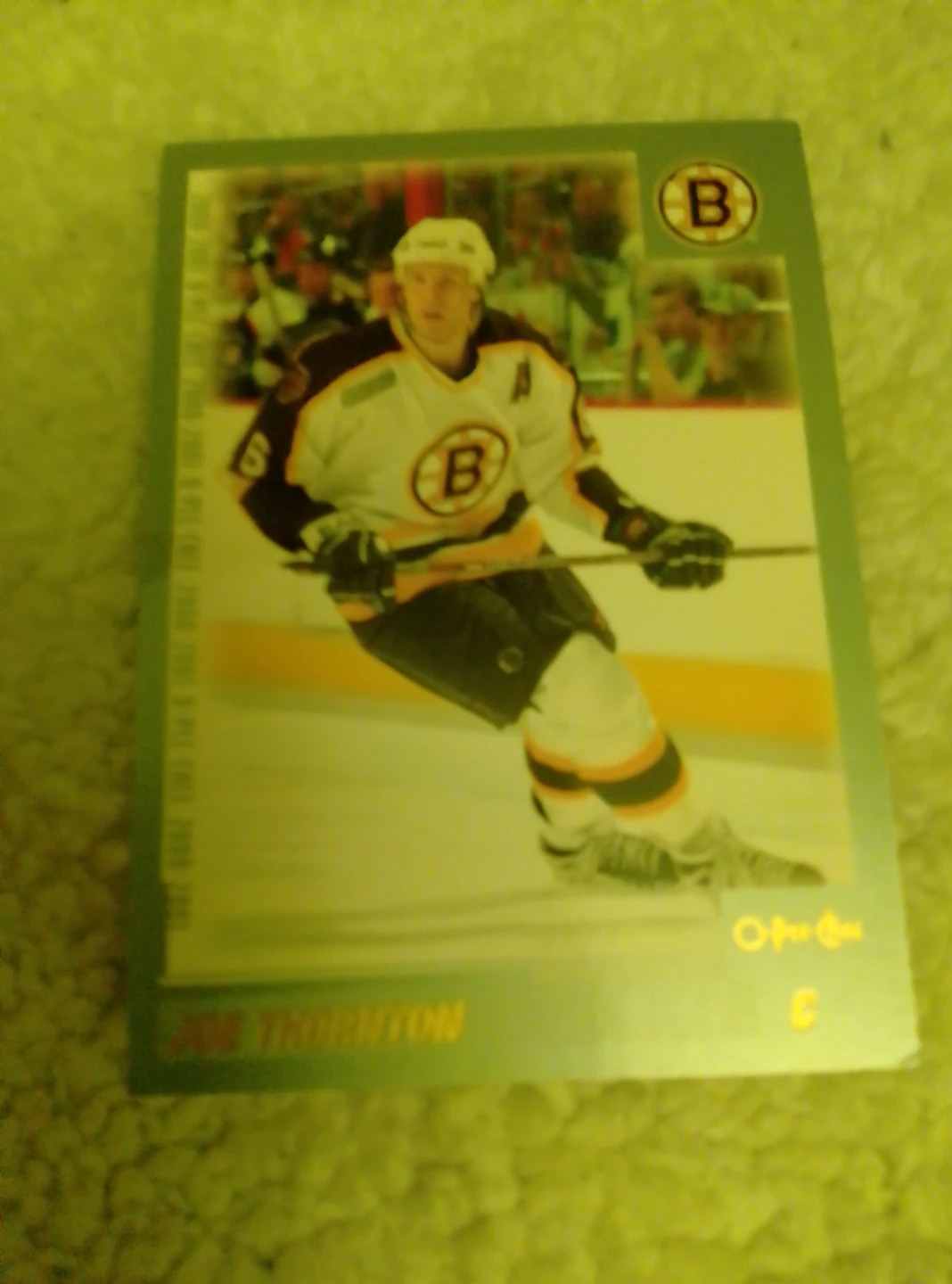 Joe Thornton Boston Bruins Hockey Card - photo 3