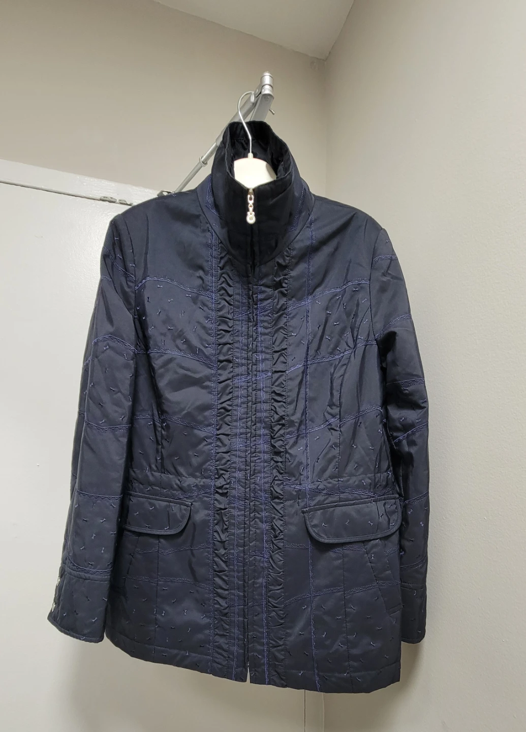 Quilted Navy Jacket
