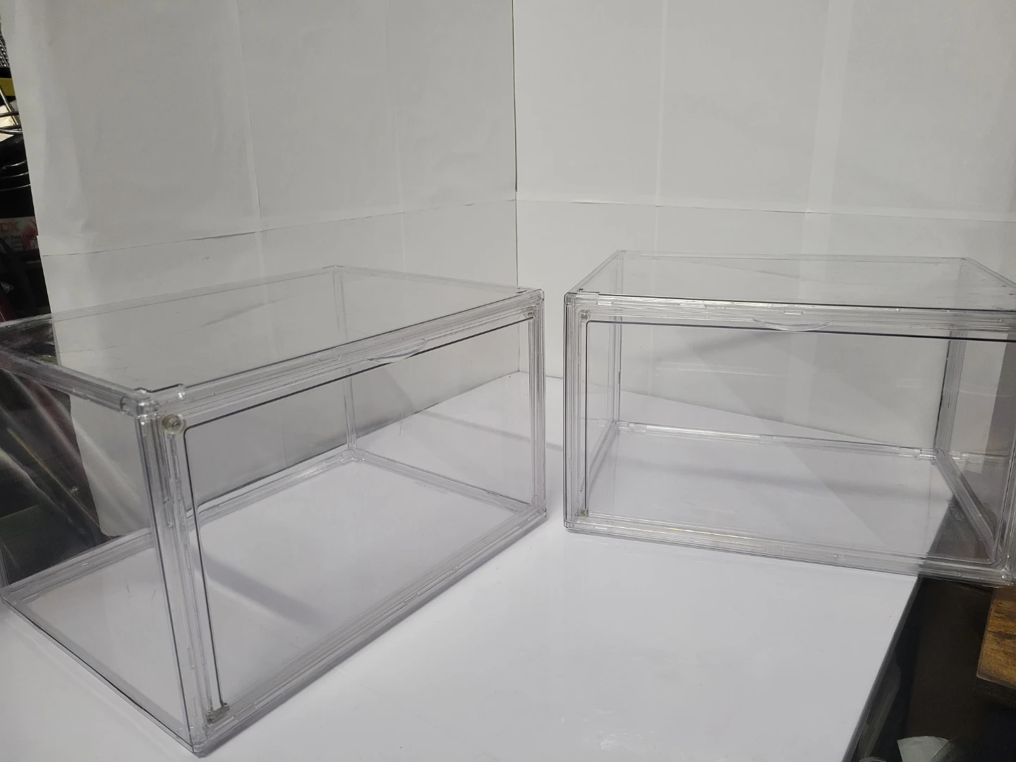 4 Clear Stackable Storage Drawer Boxes - photo 3