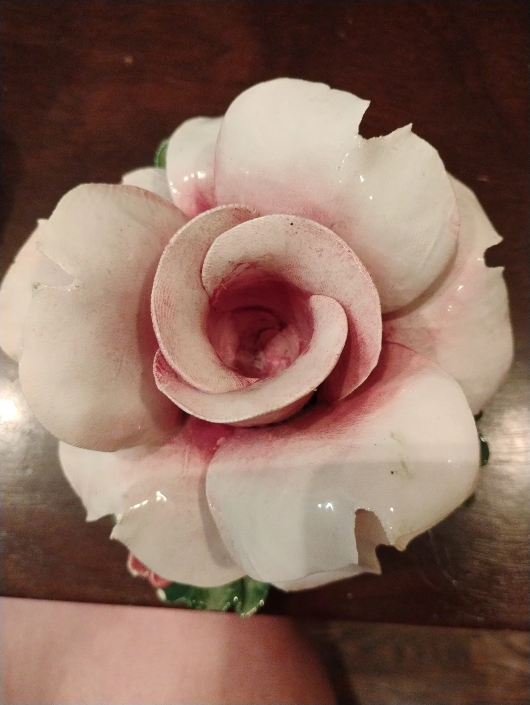 Nuova Capodimonte Porcelain Rose Figurine - photo 4