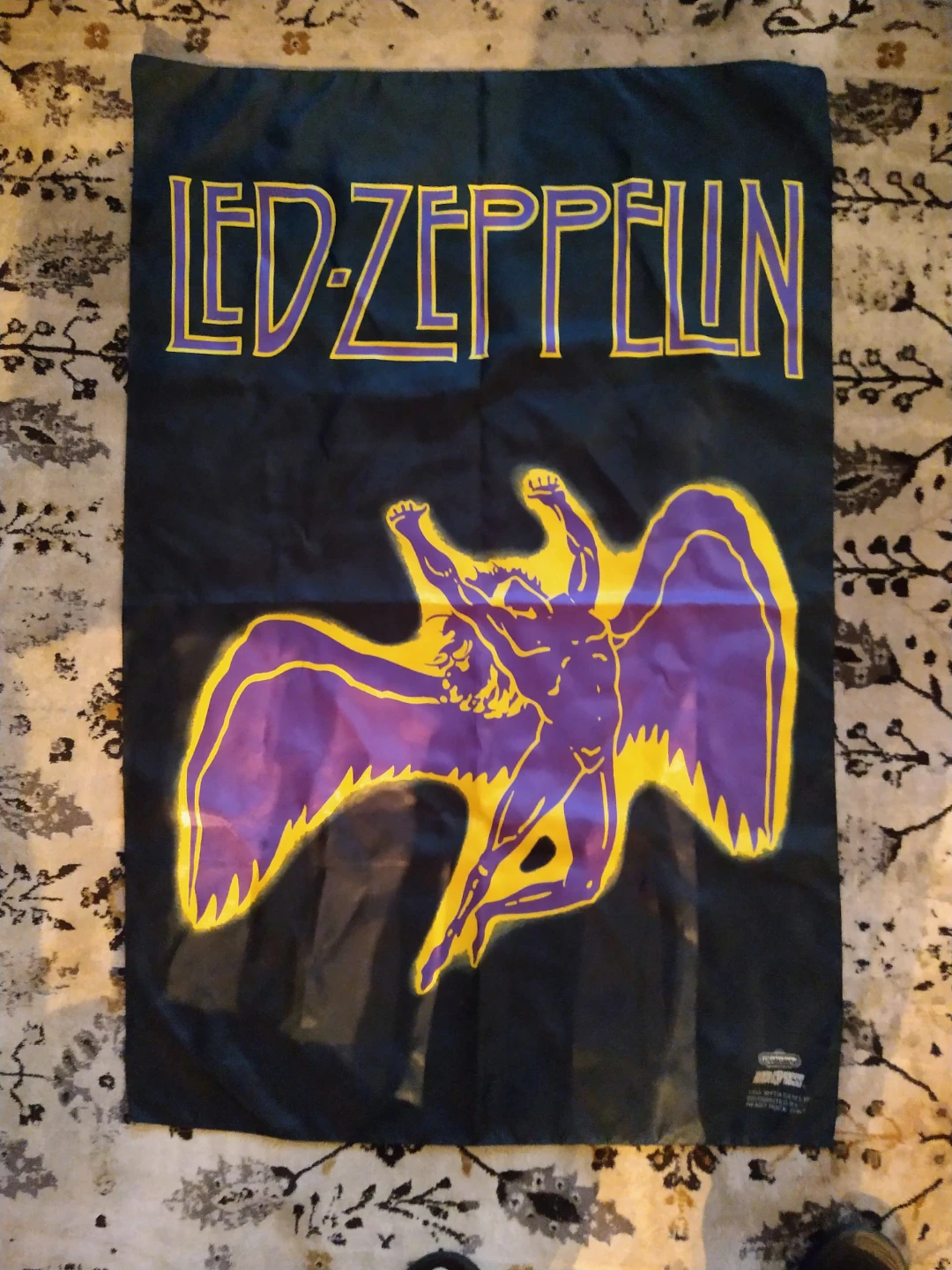 VINTAGE 1993 Led Zeppelin Myth Gem Winterland Tapestry 42×29