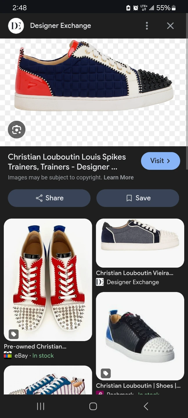 Christian Louboutin Louis Spikes Trainers - photo 5