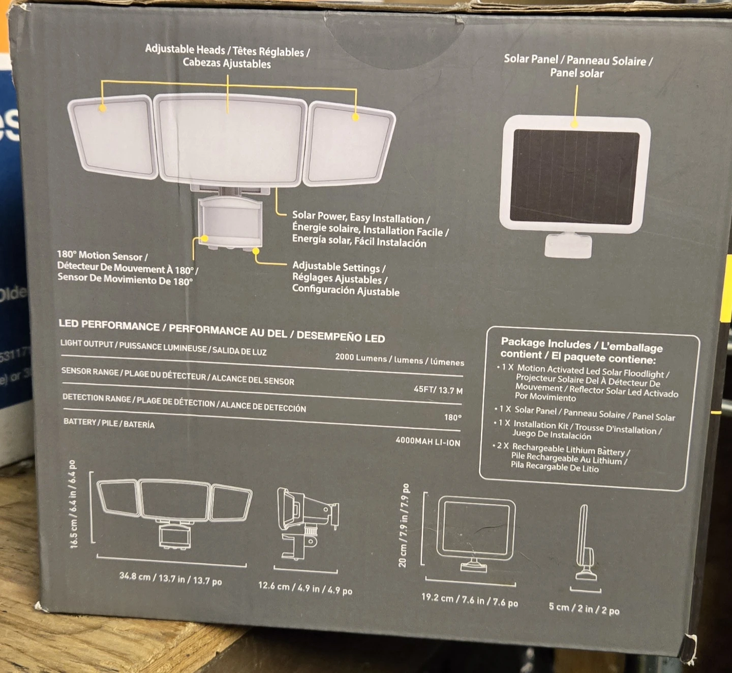 Koda Motion Activated LED Solar Floodlight - photo 2