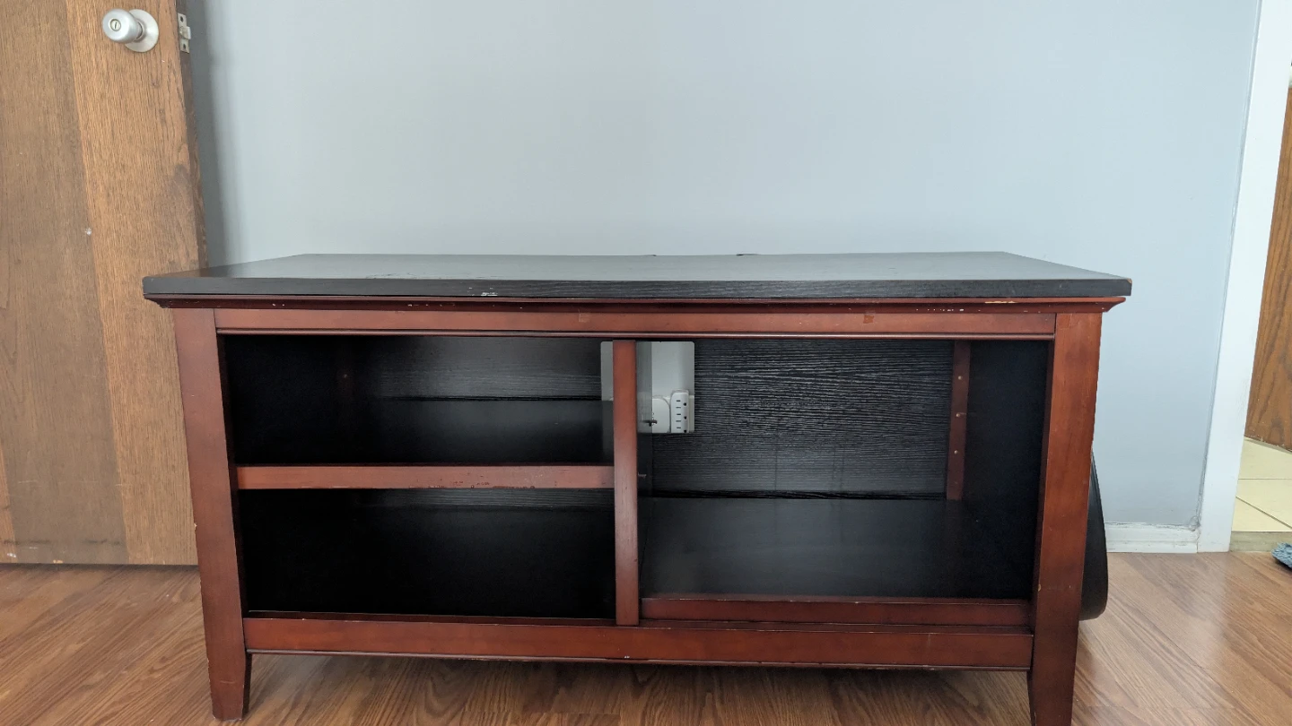 Dark Wood Media Console / TV Stand - photo 3