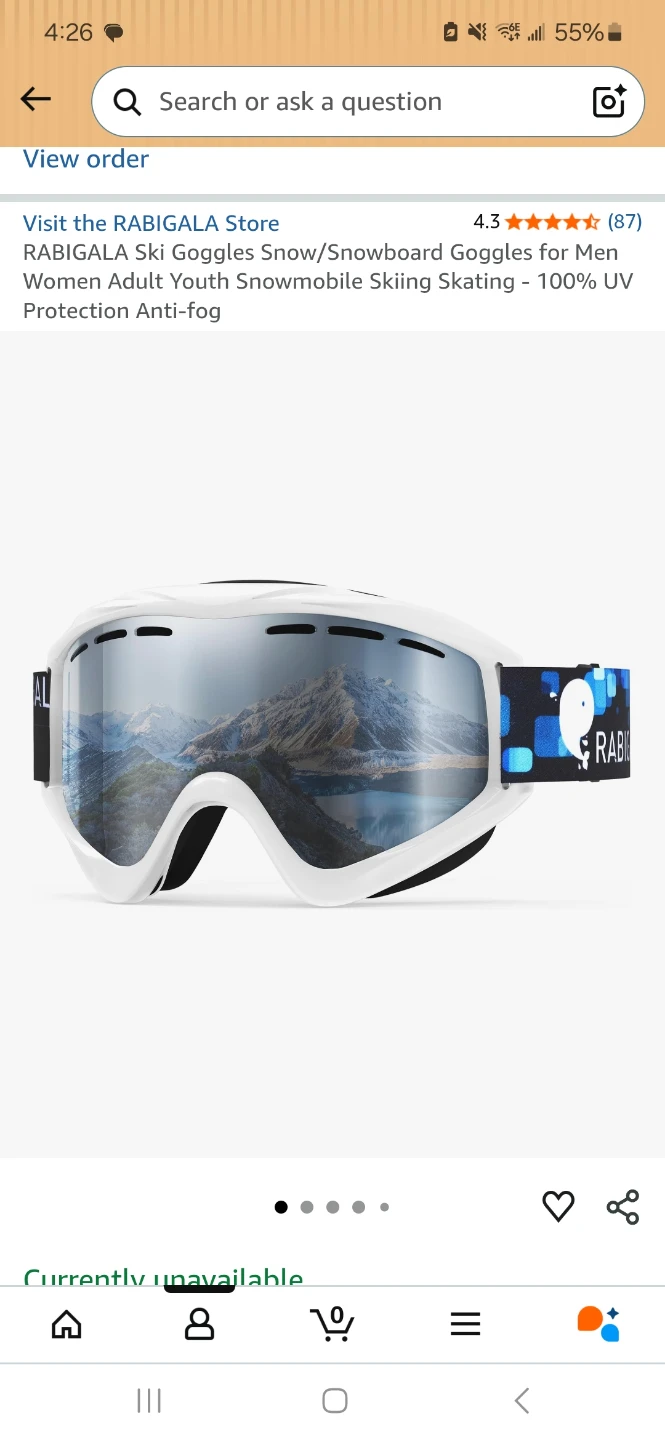 RABIGALA Ski Goggles - White - photo 3