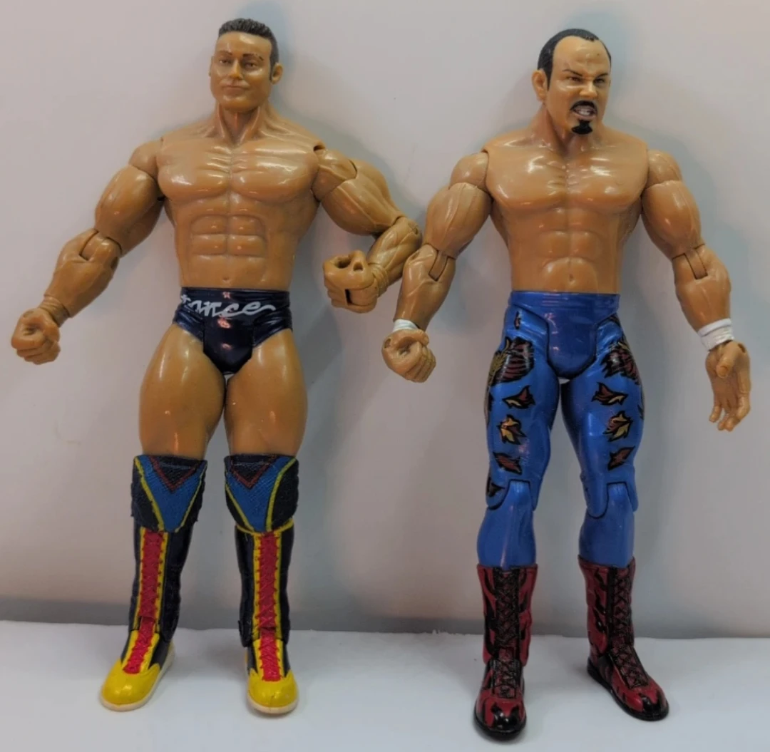 Two Wrestling Action Figures