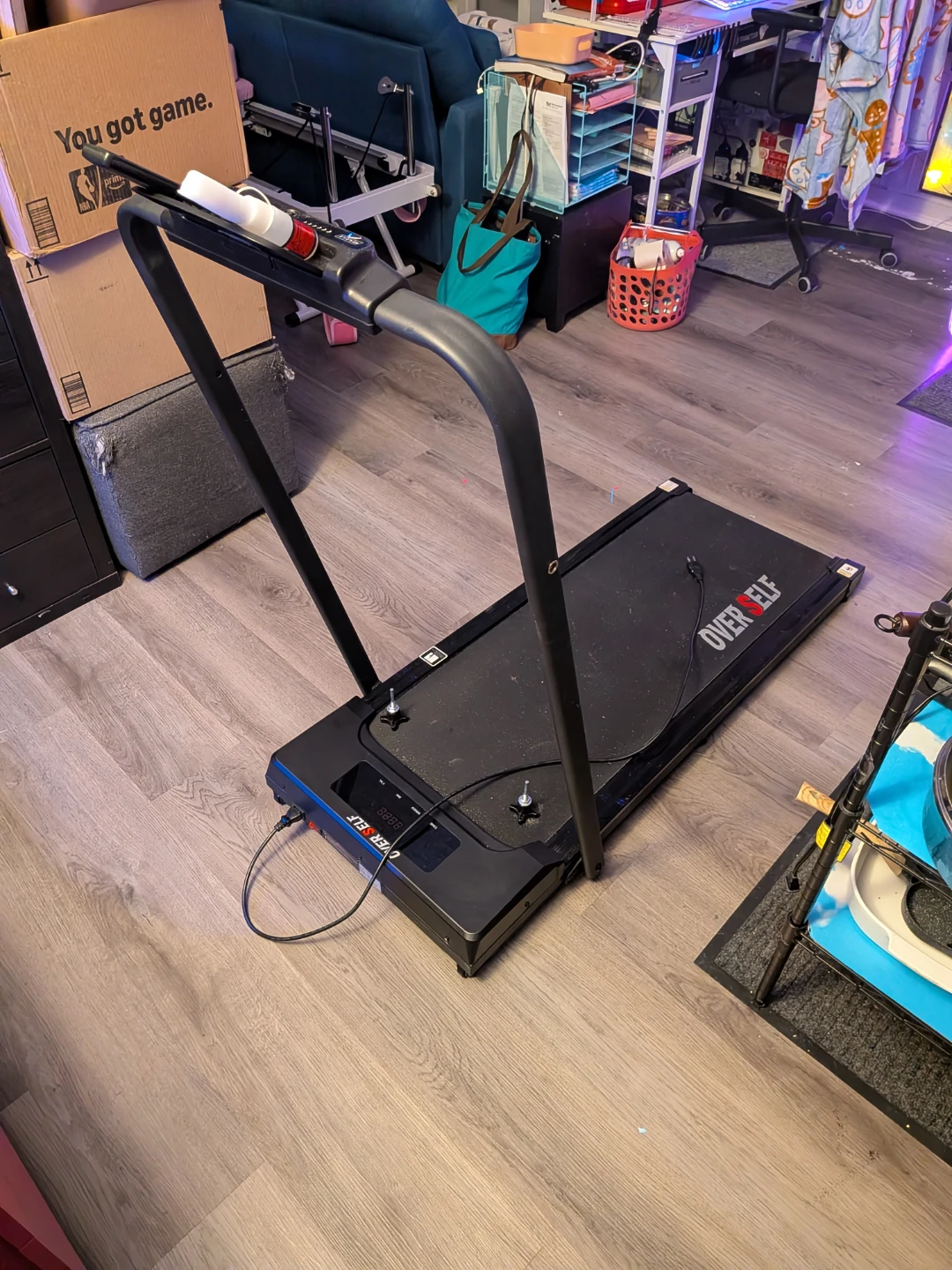 OVER SELF Treadmill with wheels, Foldable - photo 3