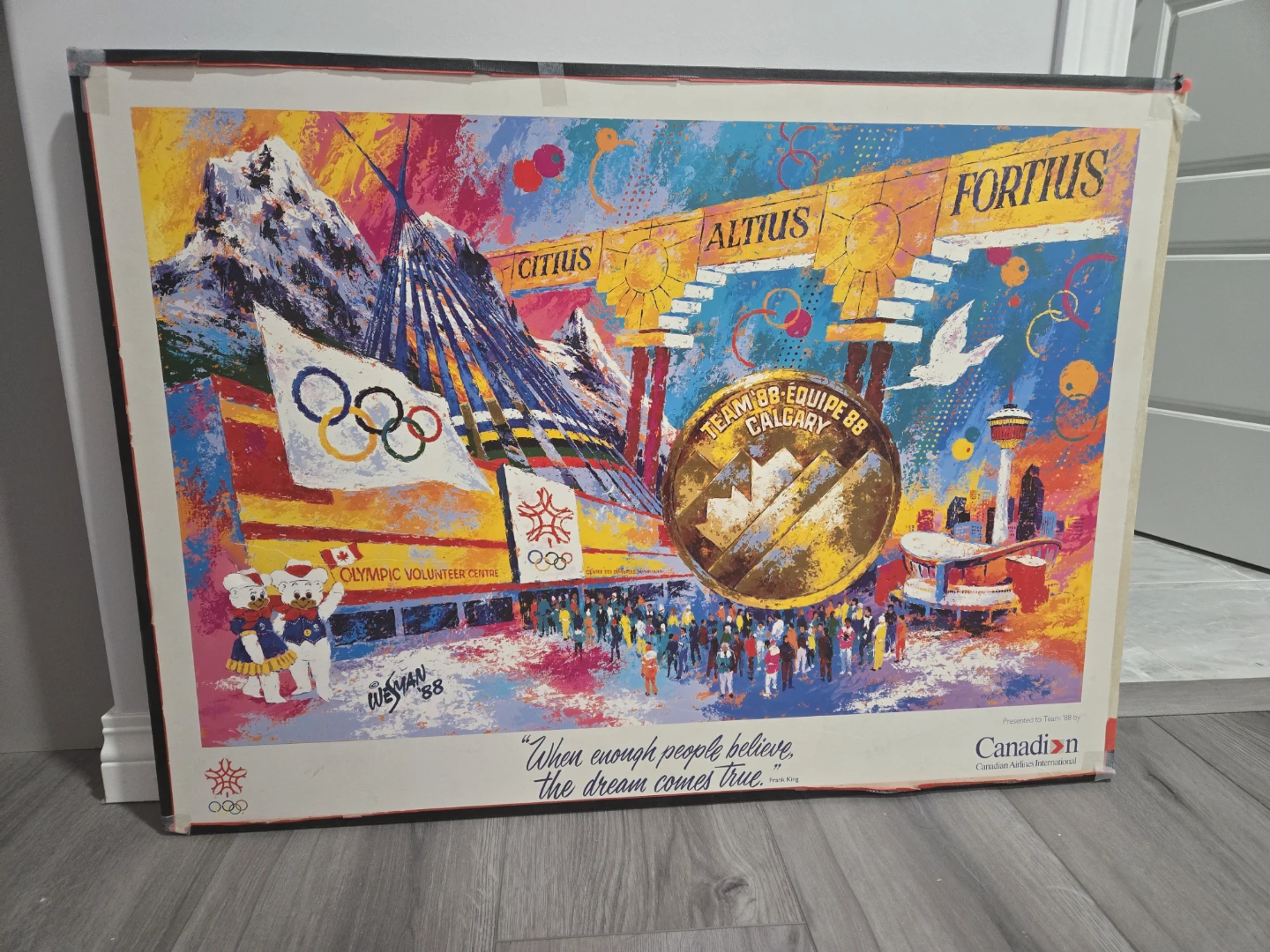 Team 88 Calgary Olympics Art Print