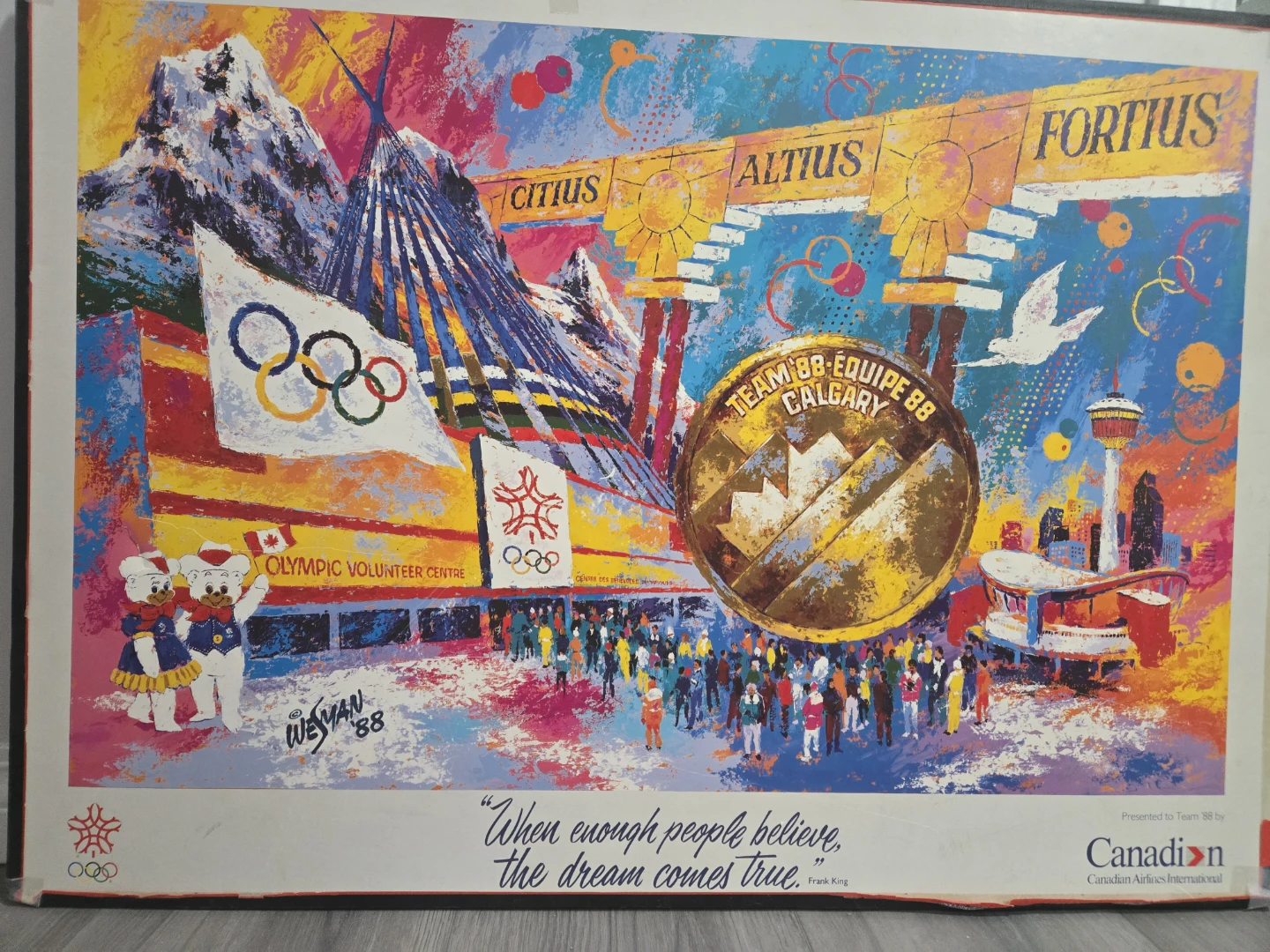 Team 88 Calgary Olympics Art Print - photo 2