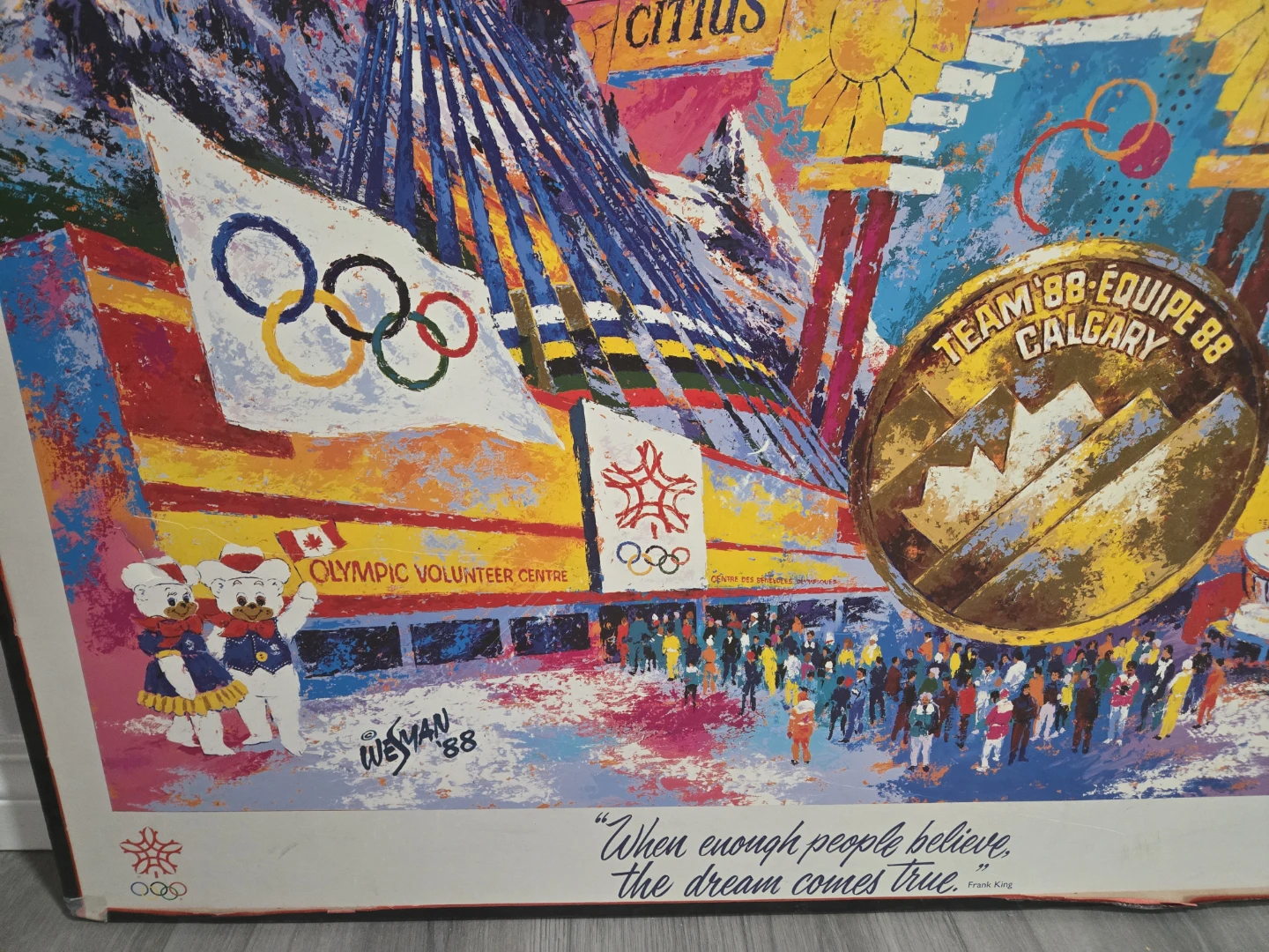 Team 88 Calgary Olympics Art Print - photo 3
