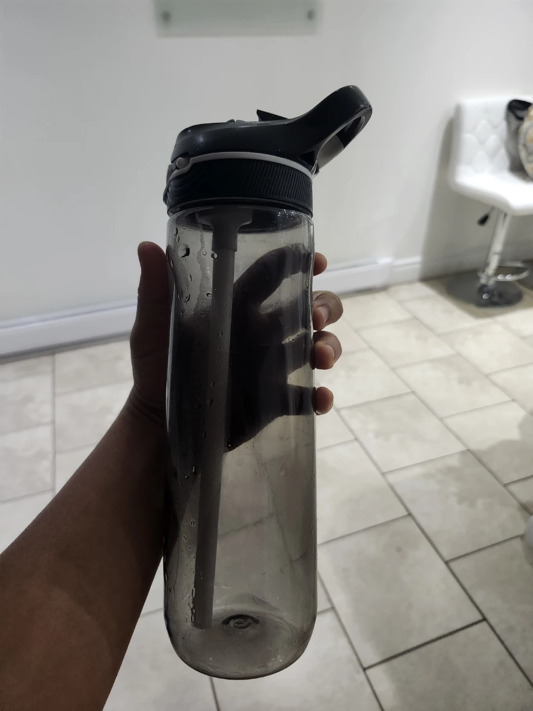 Water Bottle with Straw