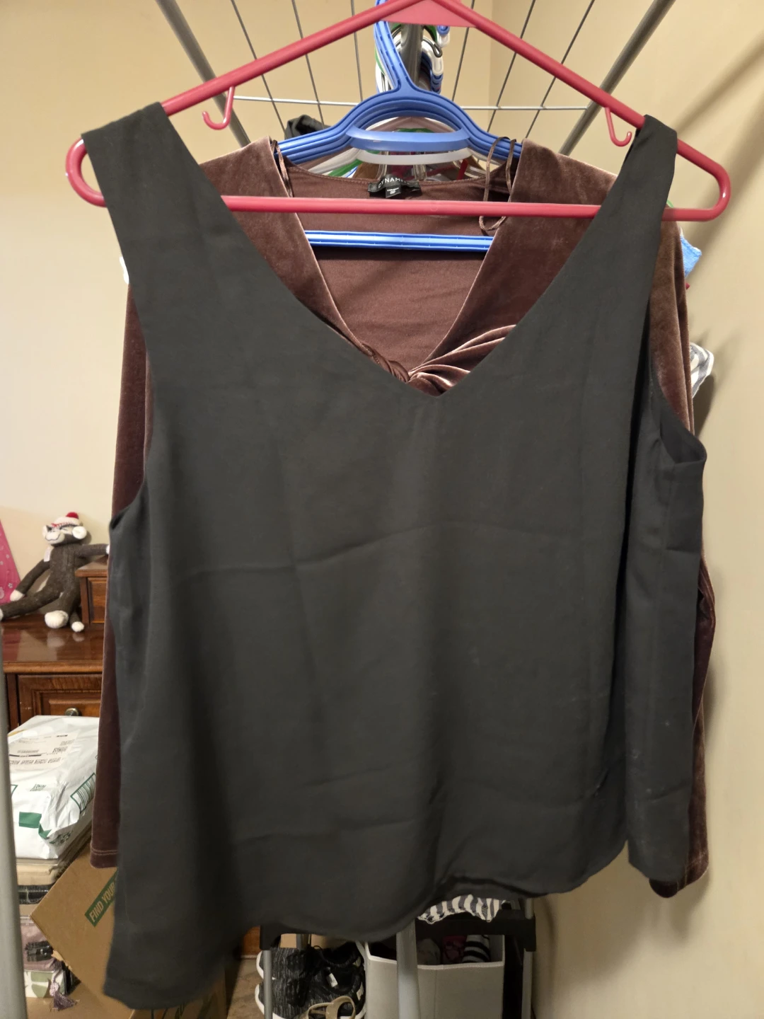 Black V-neck Tank Top