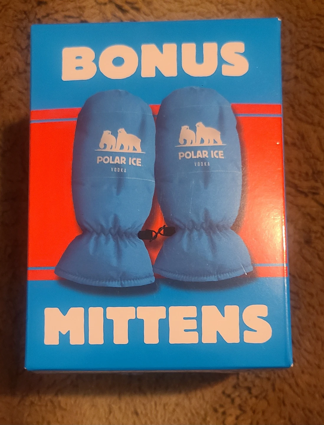 Polar Ice Vodka "Built for Canadian Winters" Bonus Mittens Box🥕