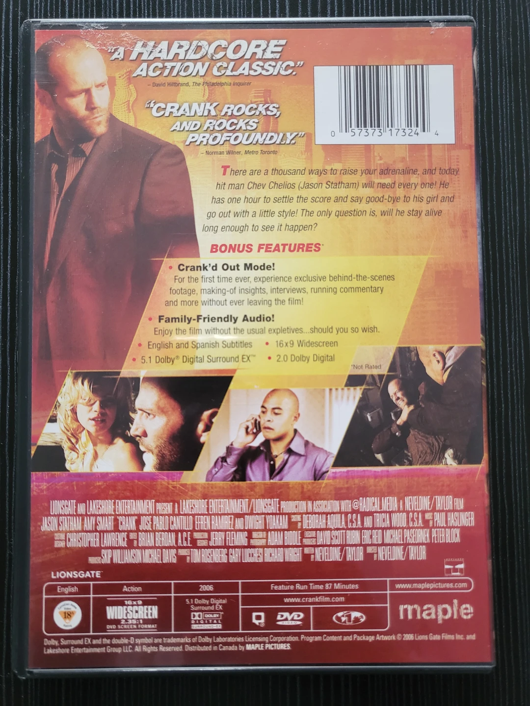 Crank DVD Starring Jason Statham - photo 2