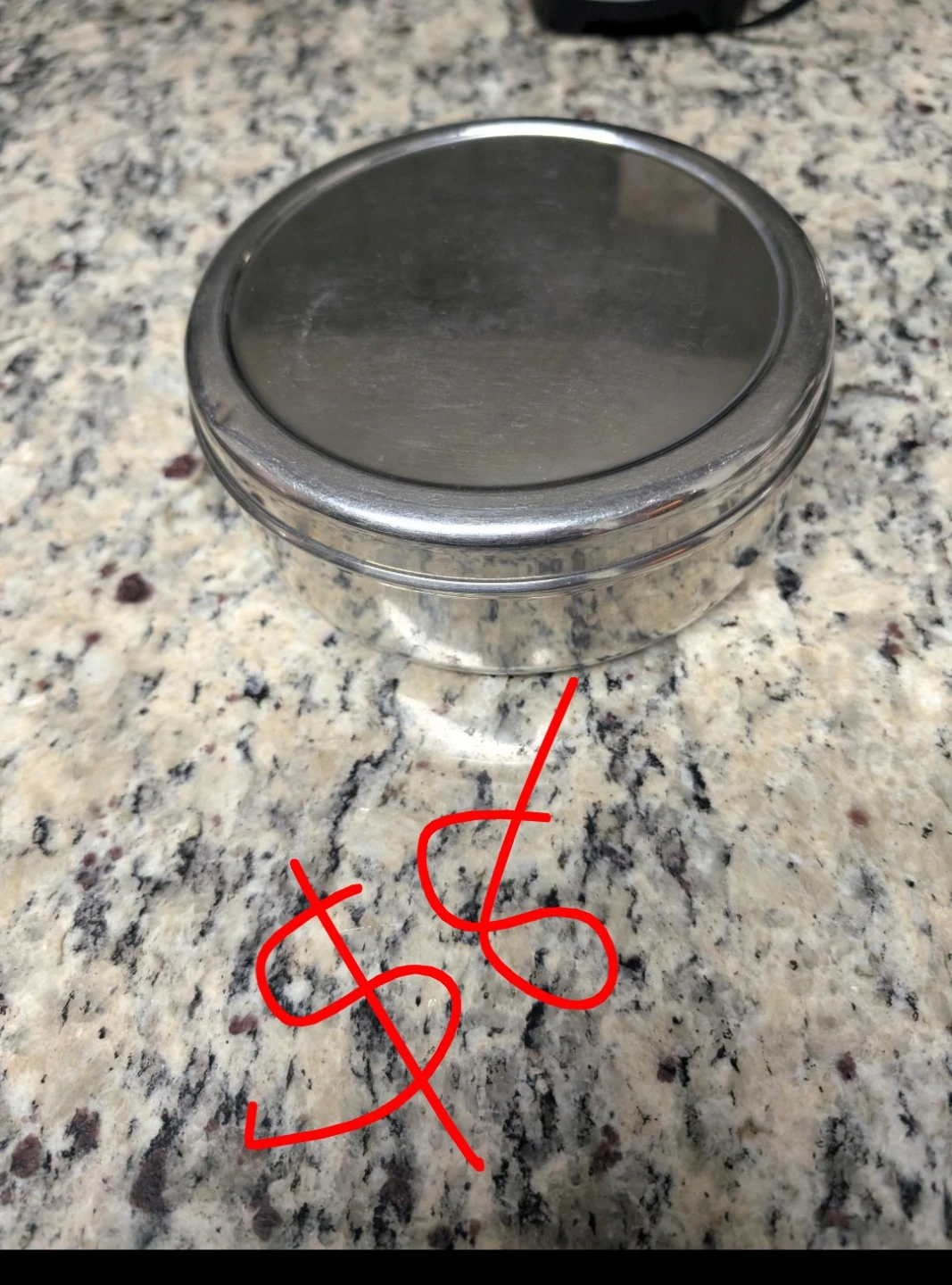 Life Time Stainless Steel Round Container