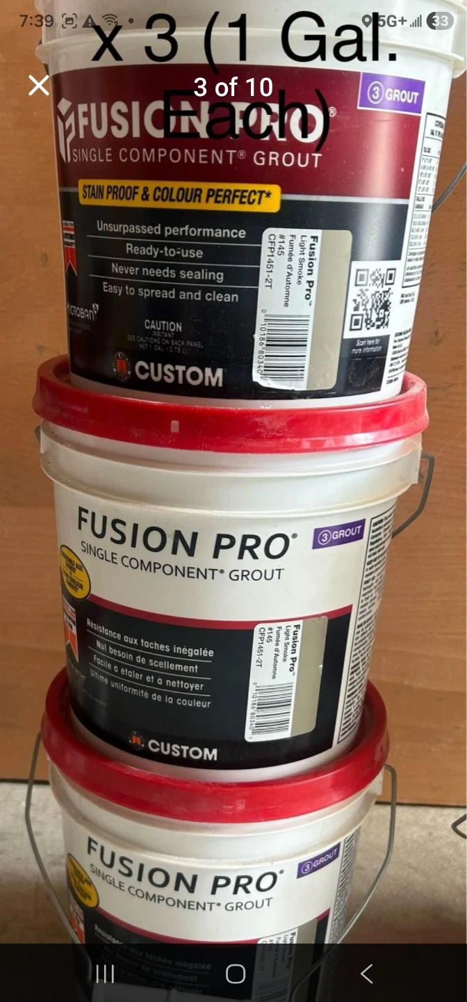 GROUT Different colours ( 1 Gal. & 1 Qt.) - photo 3