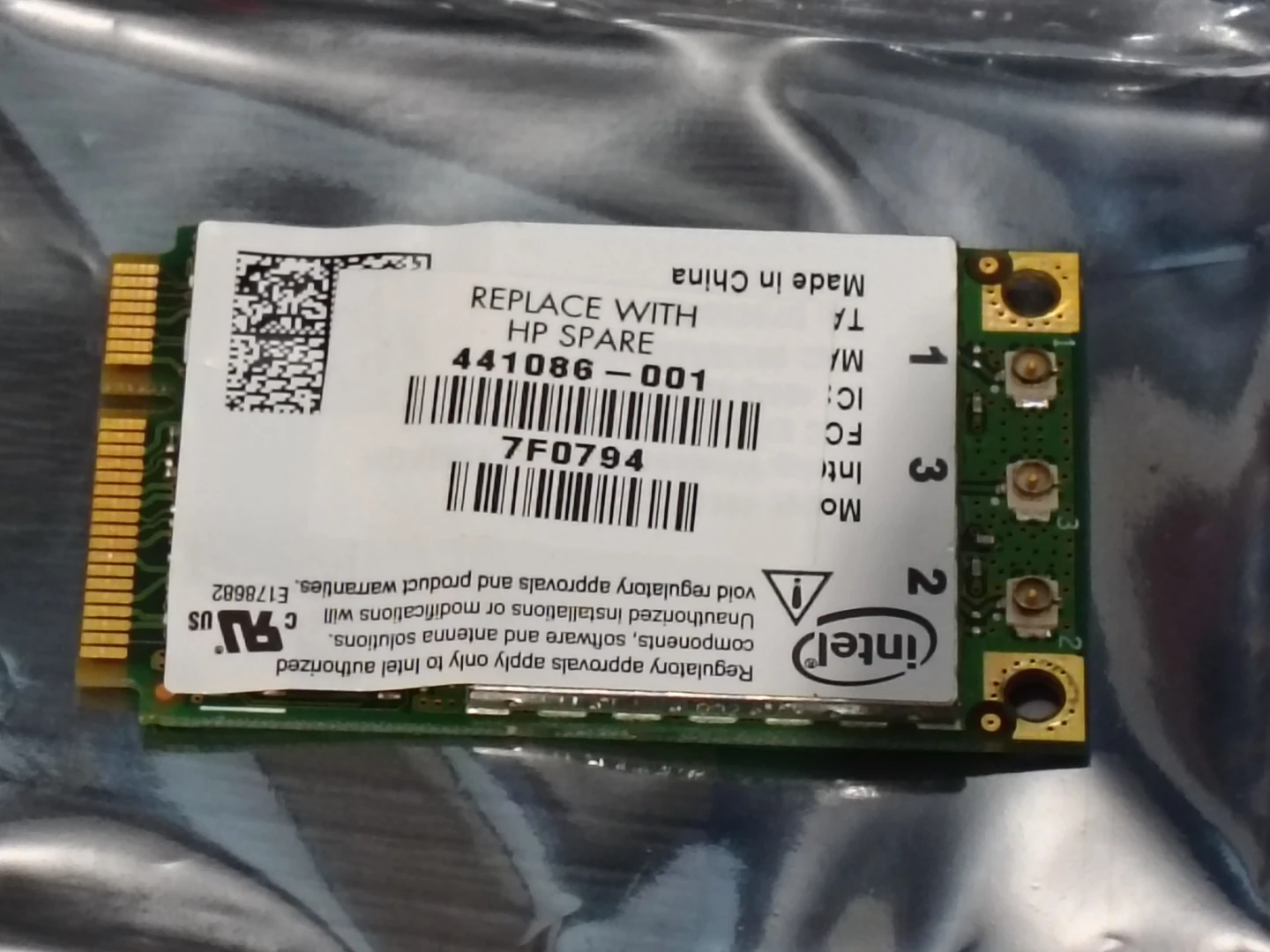HP Spare Intel Wireless Card 441086-001 - photo 2