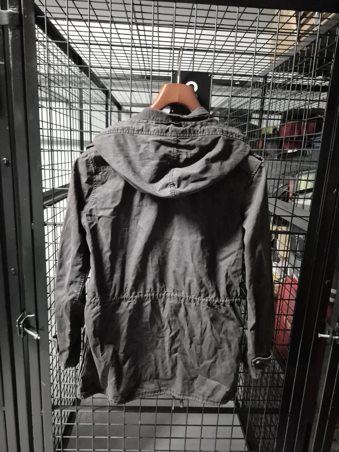 Talula Women's Dark Grey Hooded Utility Jacket Size S - photo 4