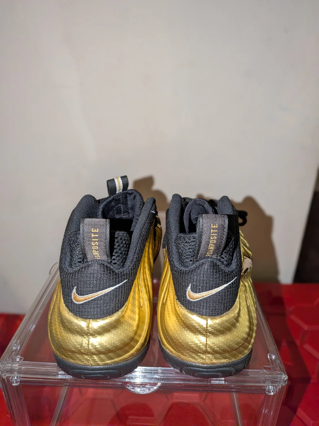 Nike Air Foamposite Pro Gold Black Sneakers - photo 3