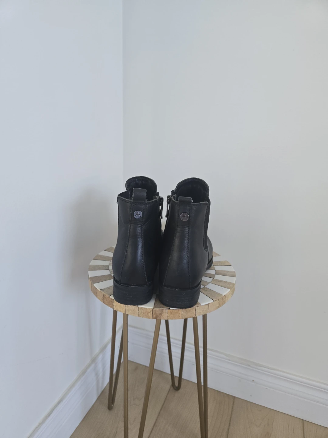 Artica Leather Ankle Boots with Side Zippers - photo 4