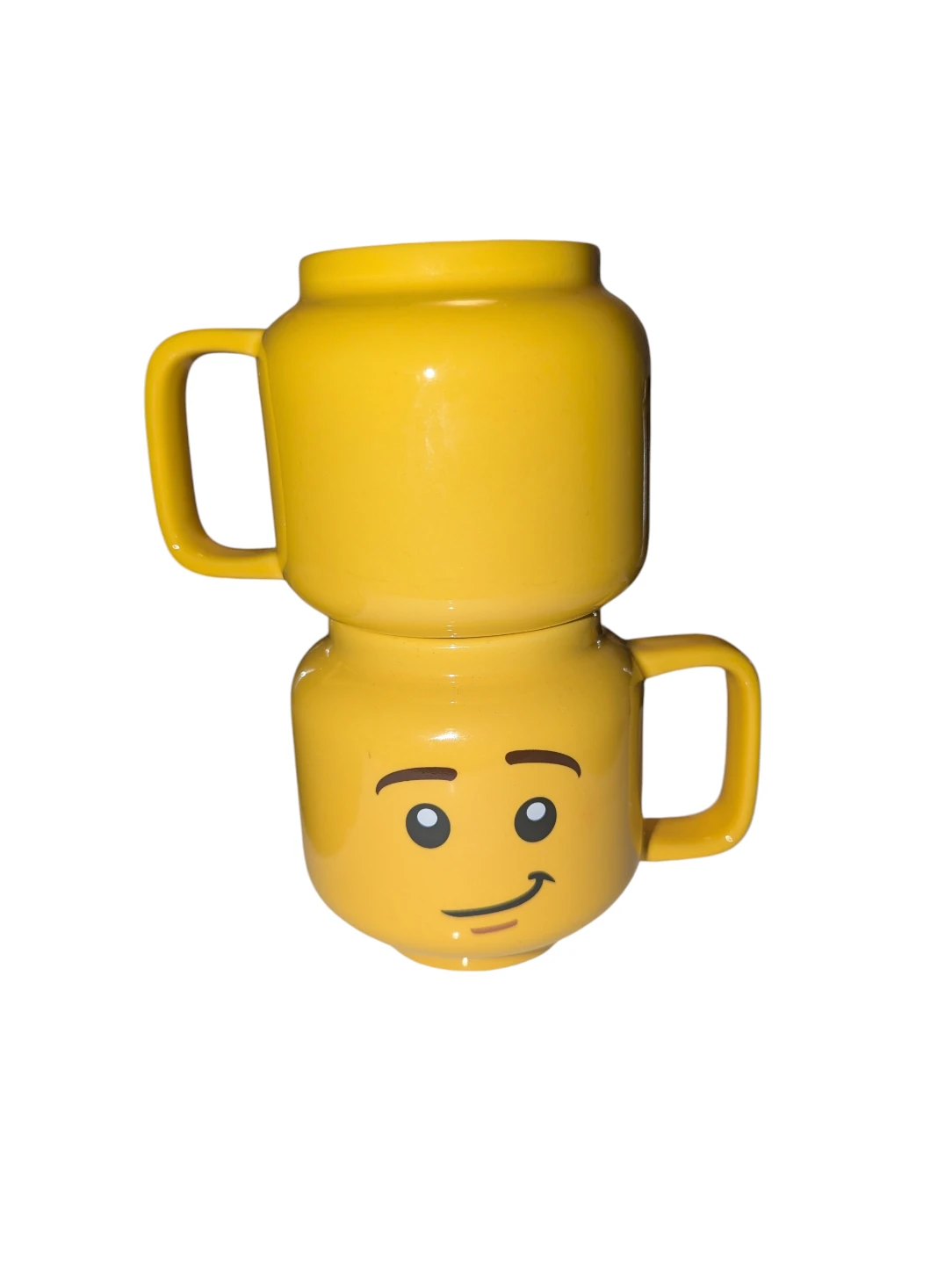 EXC. CONDITION 2 LEGO Minifigure Ceramic Mugs $30/pair - photo 2