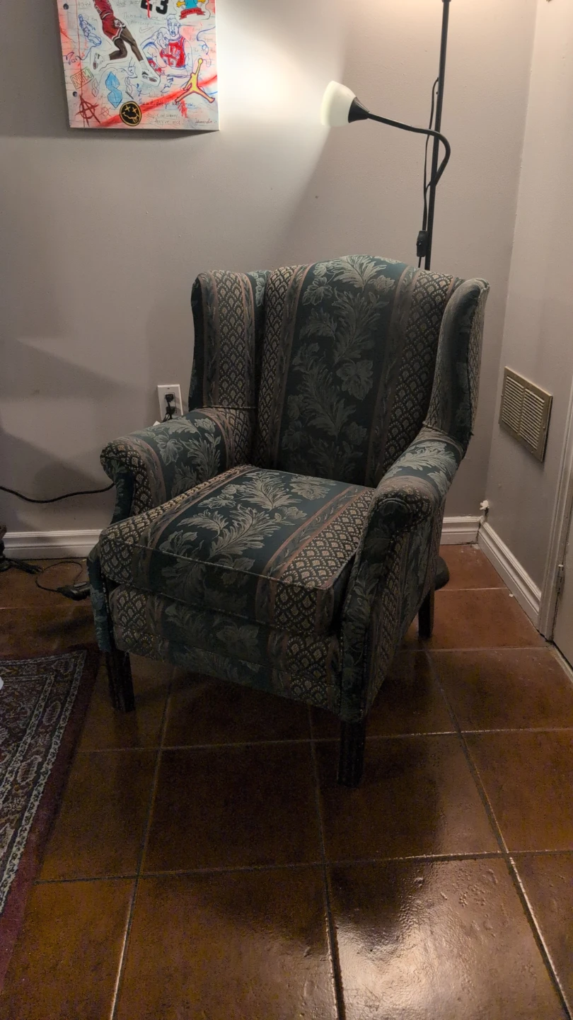 Vintage Wing back arm chair
