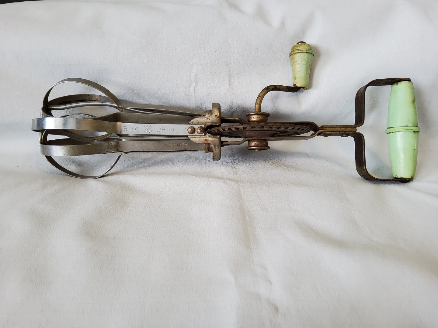 Blue Whirl Hand Crank Egg Beater 🏆