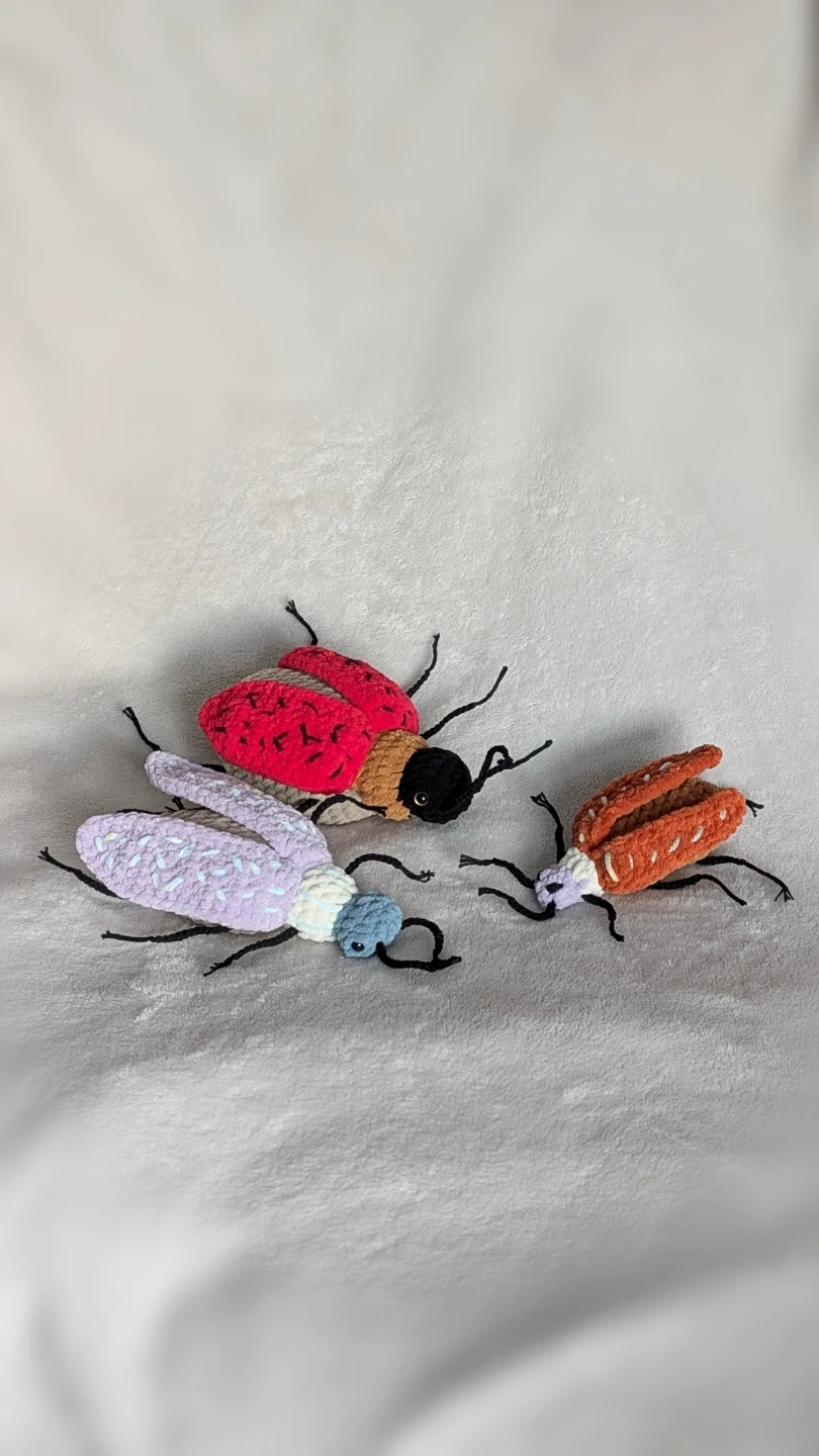 Handmade Crochet Bug Figurines (Set of 3) - photo 5
