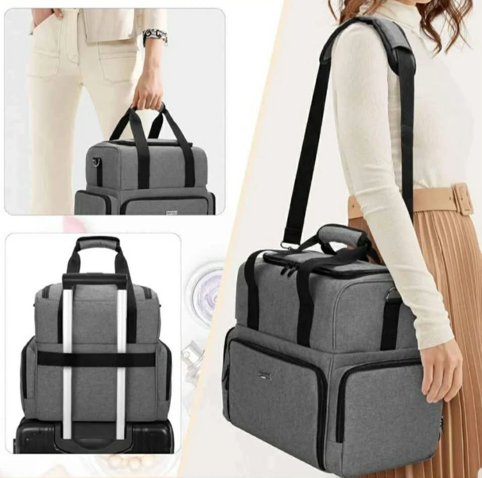 BAFASO 2 Layers Travel Makeup Bag with 3 Inner Removable ... - photo 2
