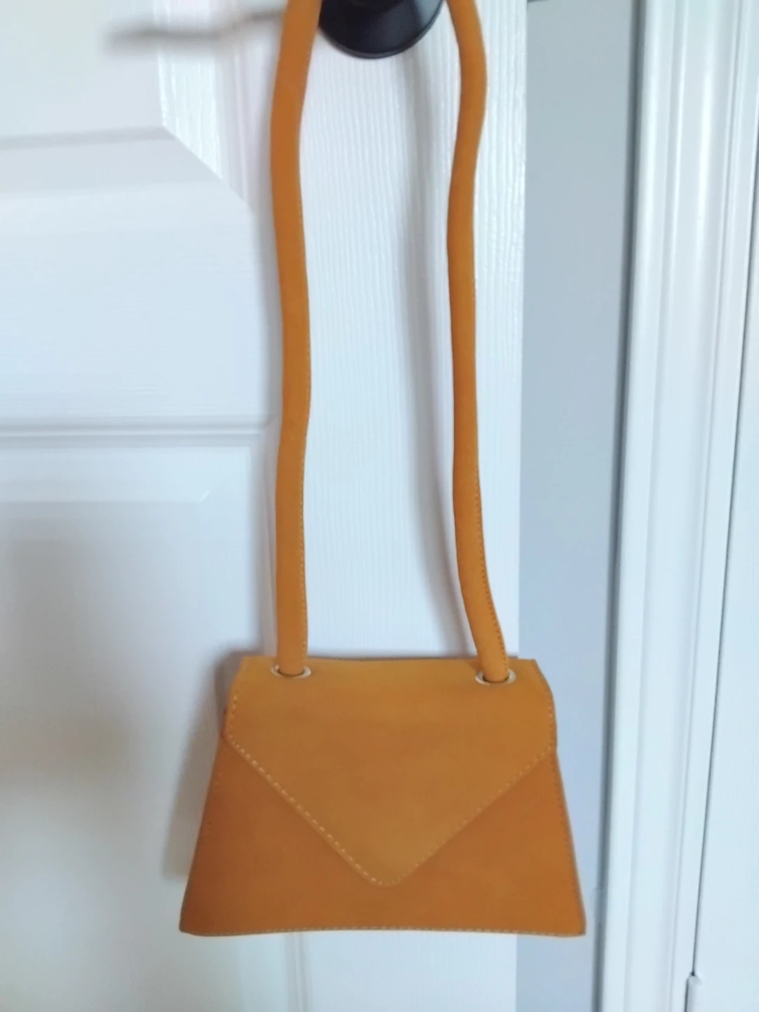 Mustard Yellow Suede Small Bag