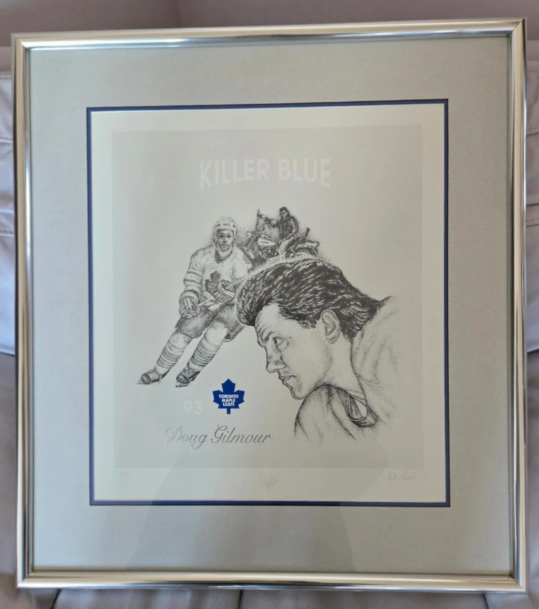 Doug Gilmour Limited Edition Artist's Rendering "Killer Blue" 🏆
