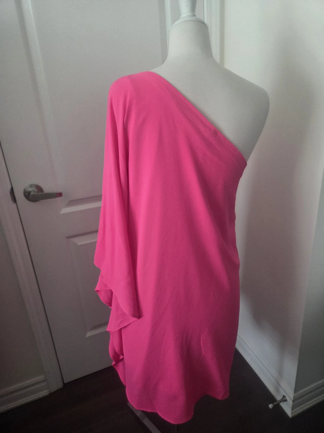 Hot Pink One-Shoulder Dress - photo 2