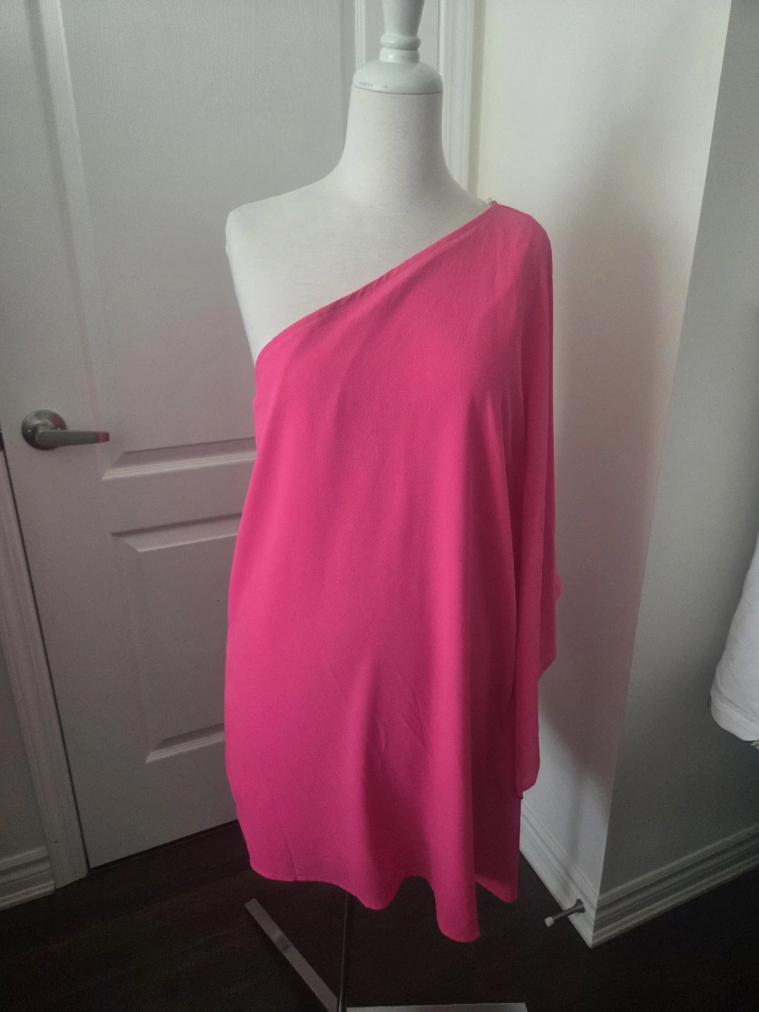 Hot Pink One-Shoulder Dress - photo 4