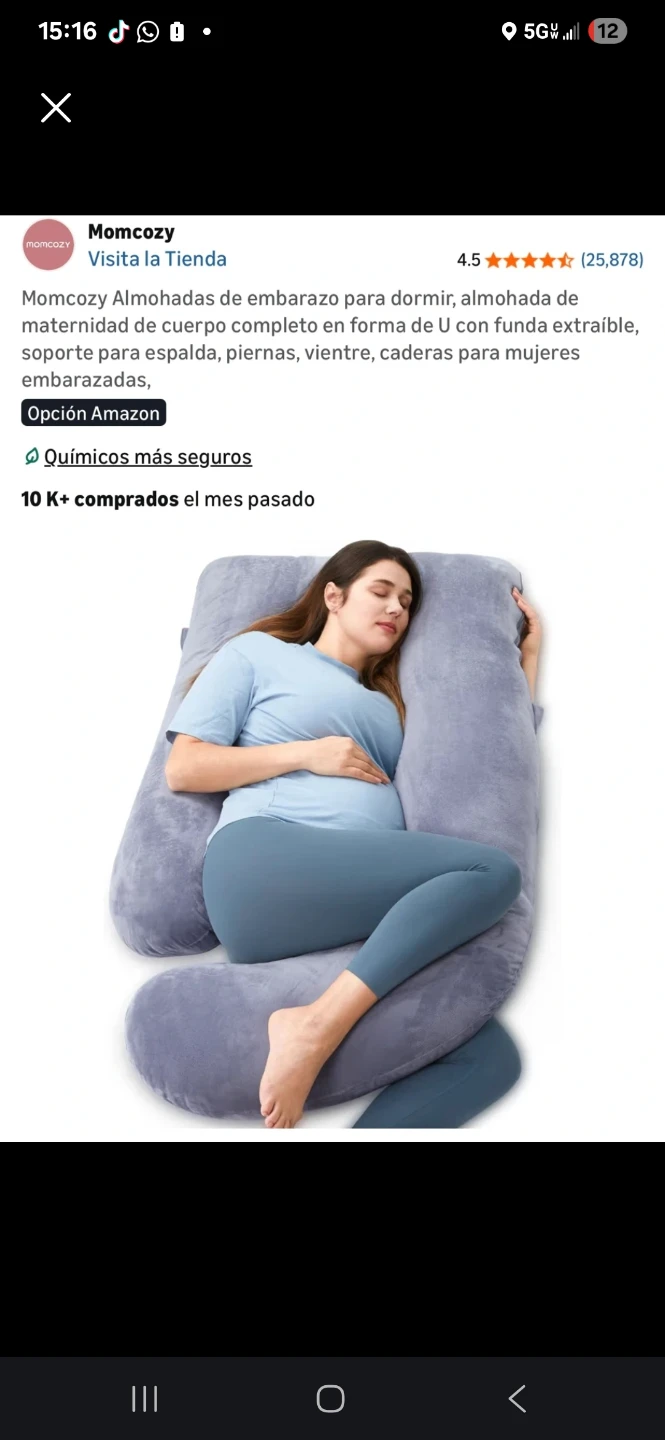 Momcozy U-Shaped Maternity Pillow