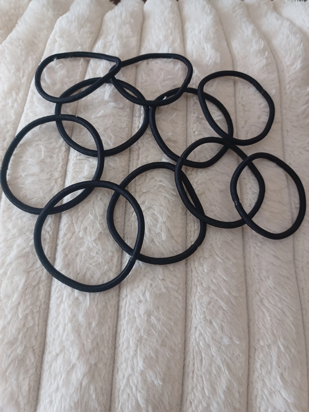 Black Hair Elastics (Set of 10)