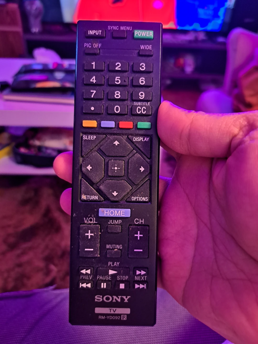 Sony TV Remote RM-YD092