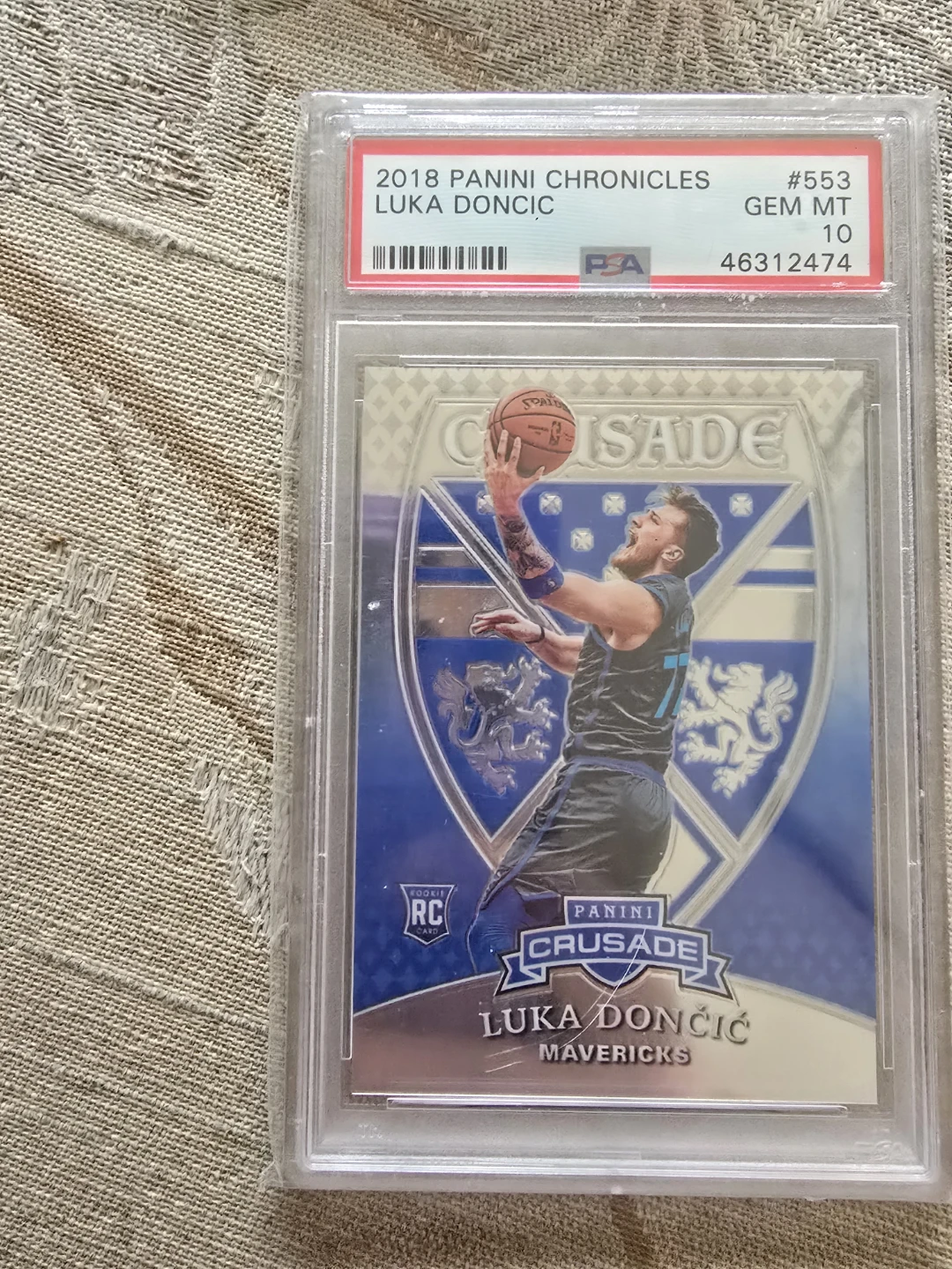 2018 Panini Chronicles Luka Doncic Rookie Card #553 PSA 10