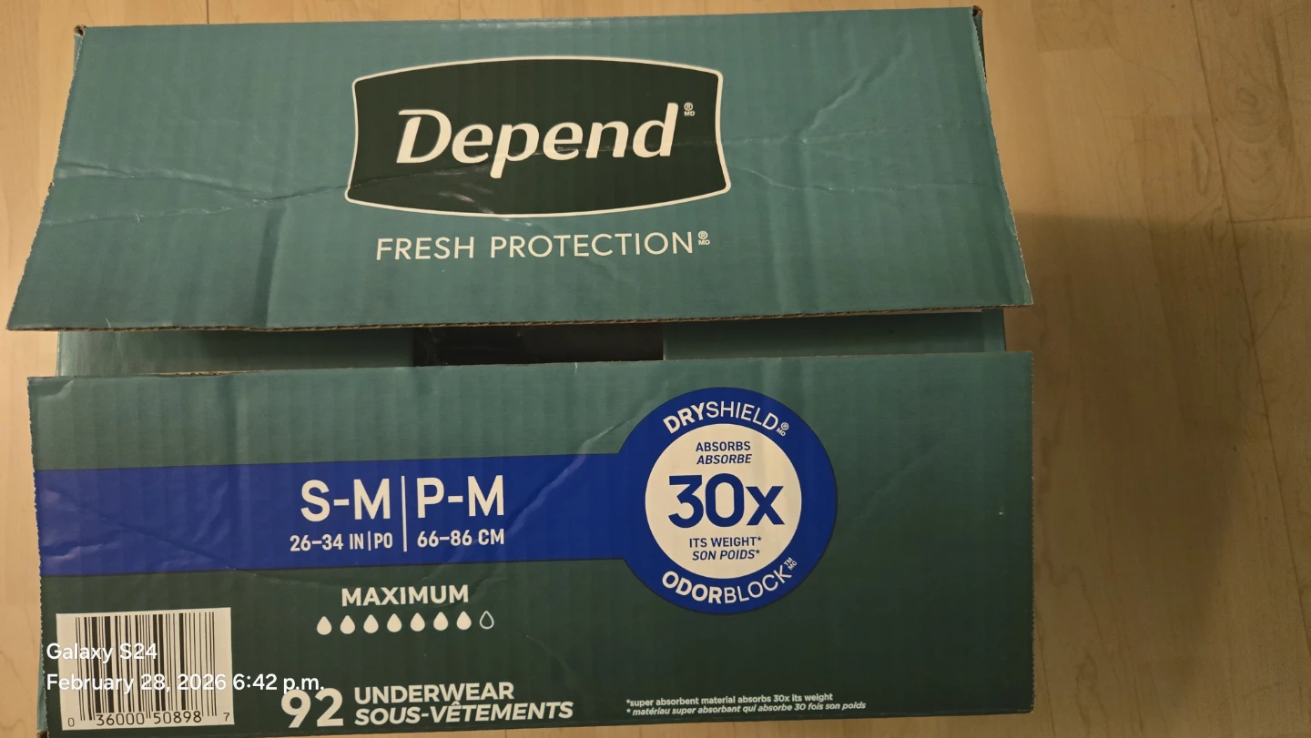Depend Fresh Protection Underwear S-M (92 Count) - photo 3