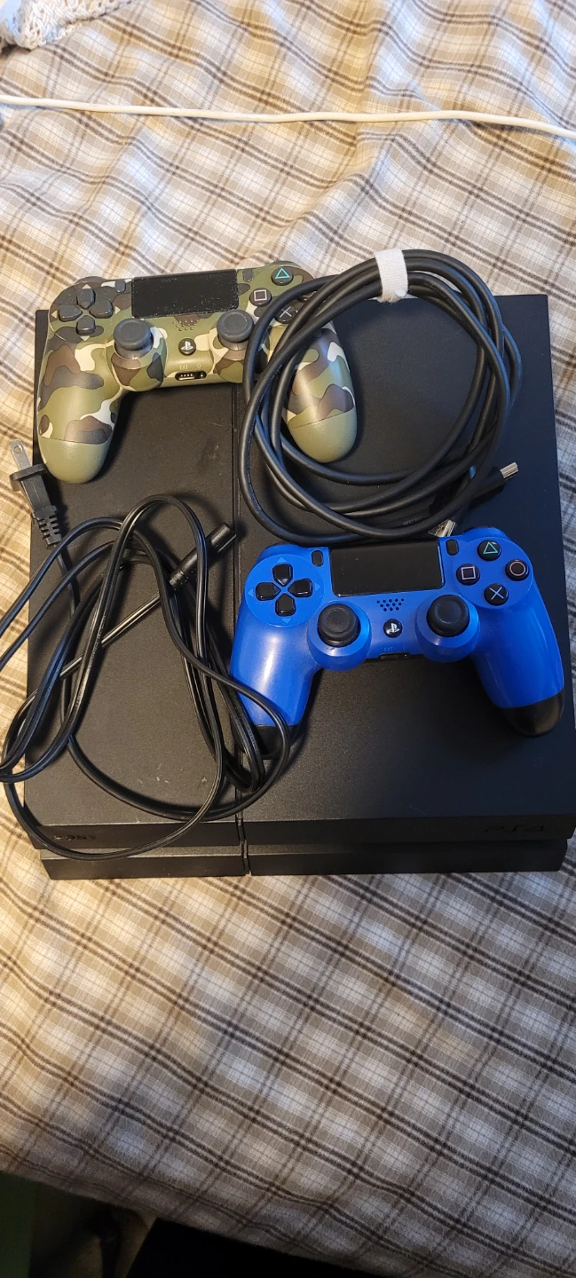 PlayStation 4 Console with Two Controllers