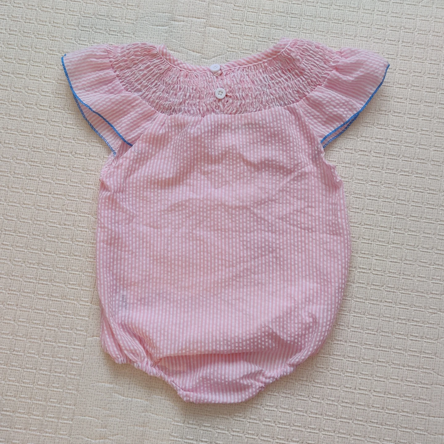 New Pink Smocked Birthday Romper - photo 2