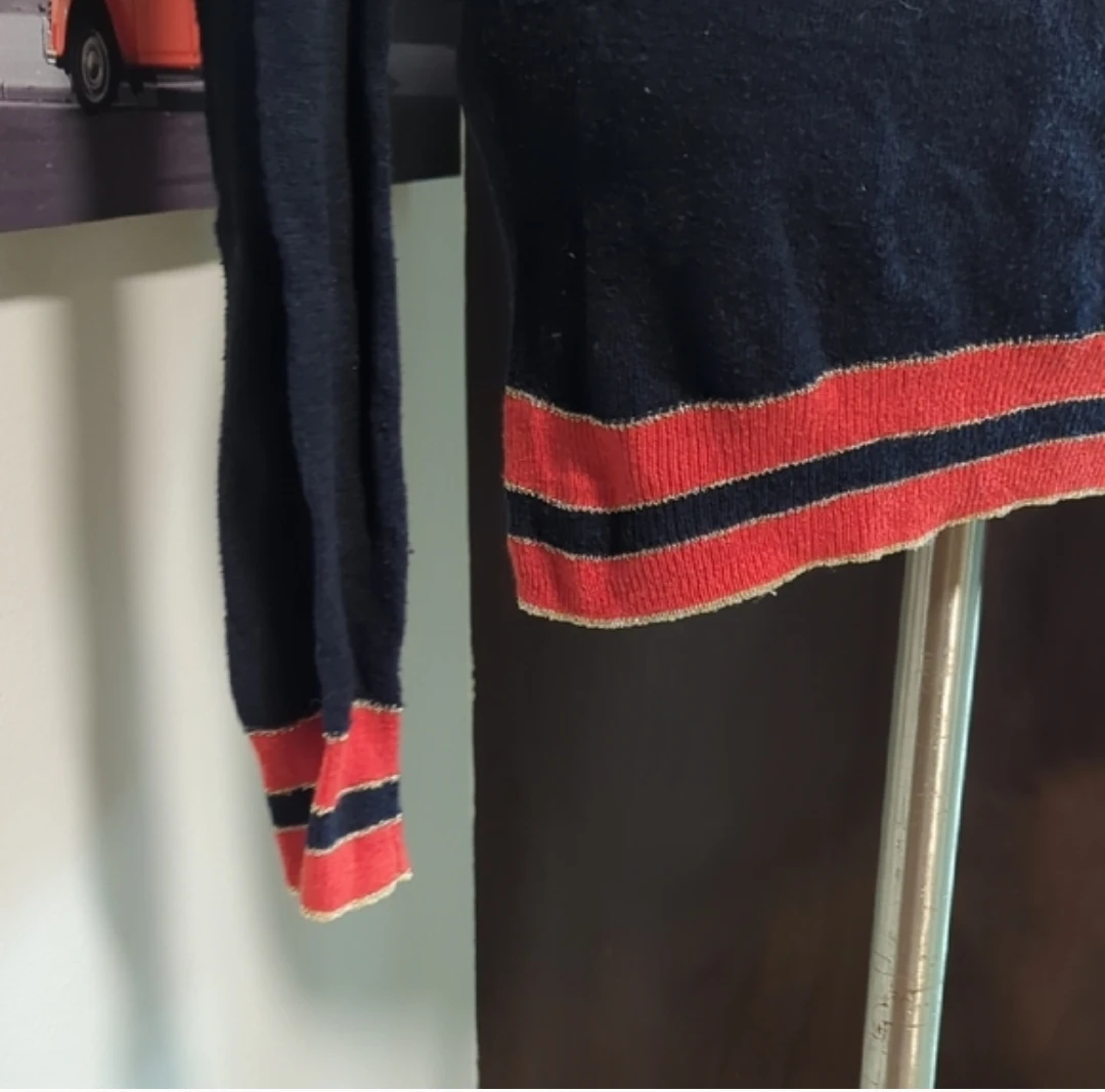 Joe Fresh Navy Blue Sweater Size S/P - photo 2