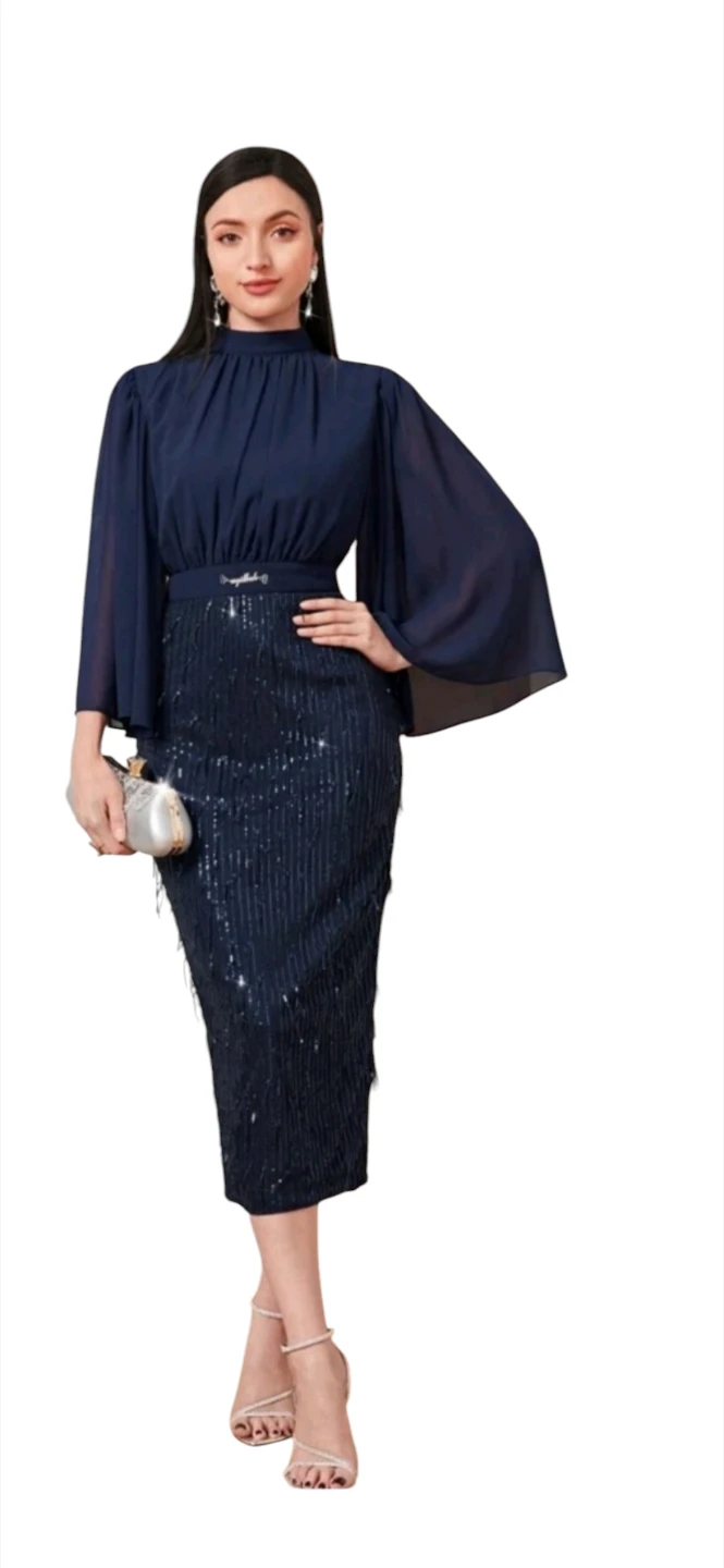 Sparkly Sequin & Beaded Detail Dress - photo 4