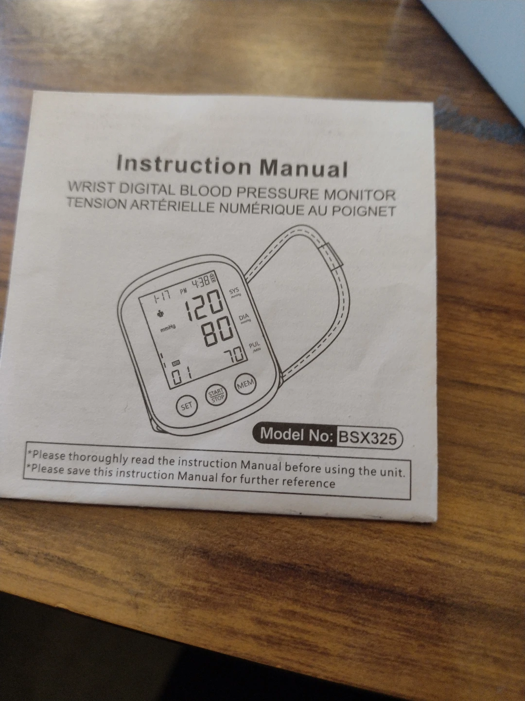 Wrist Digital Blood Pressure Monitor BSX325 - photo 5