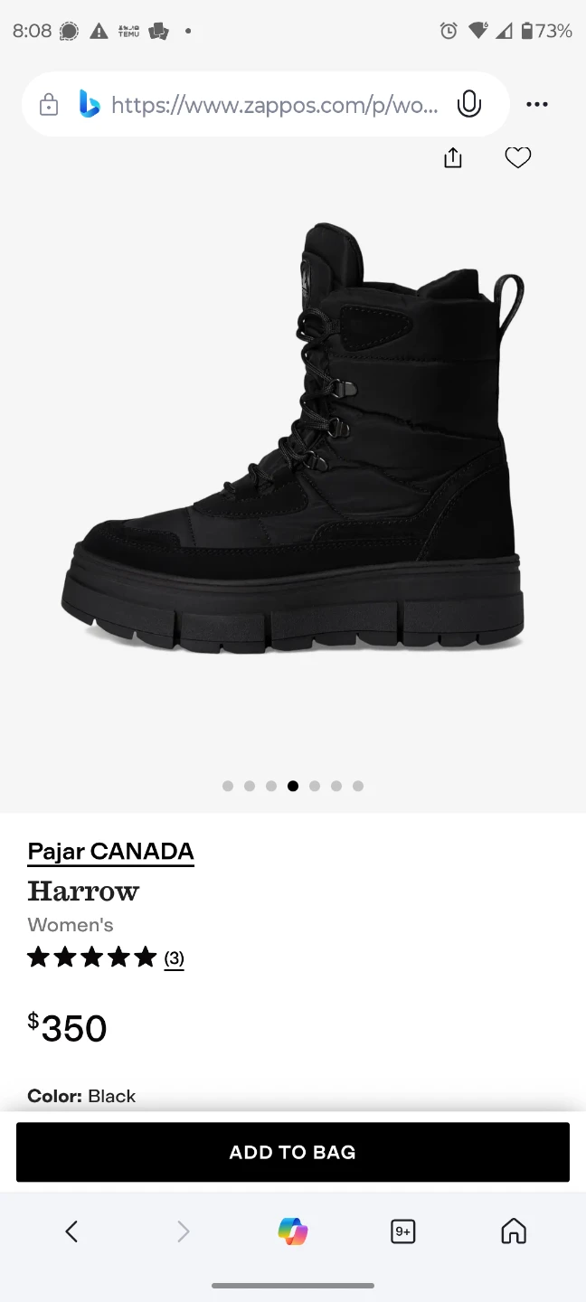 Pajar CANADA Harrow Women's Winter Boots - Black - photo 4
