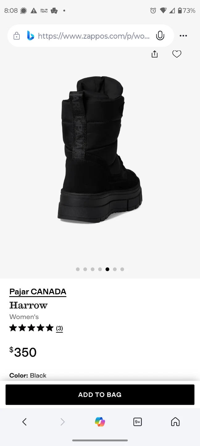 Pajar CANADA Harrow Women's Winter Boots - Black - photo 5