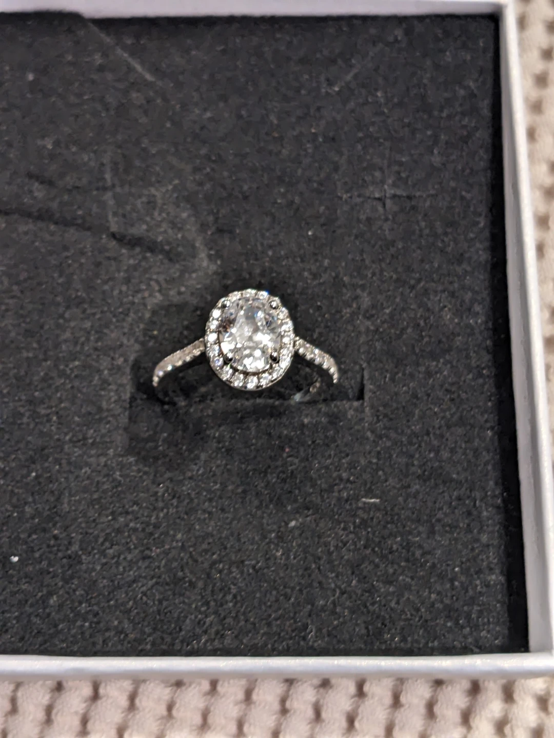 New Size 5 Sterling Silver 1.5CT CZ Ring - photo 4