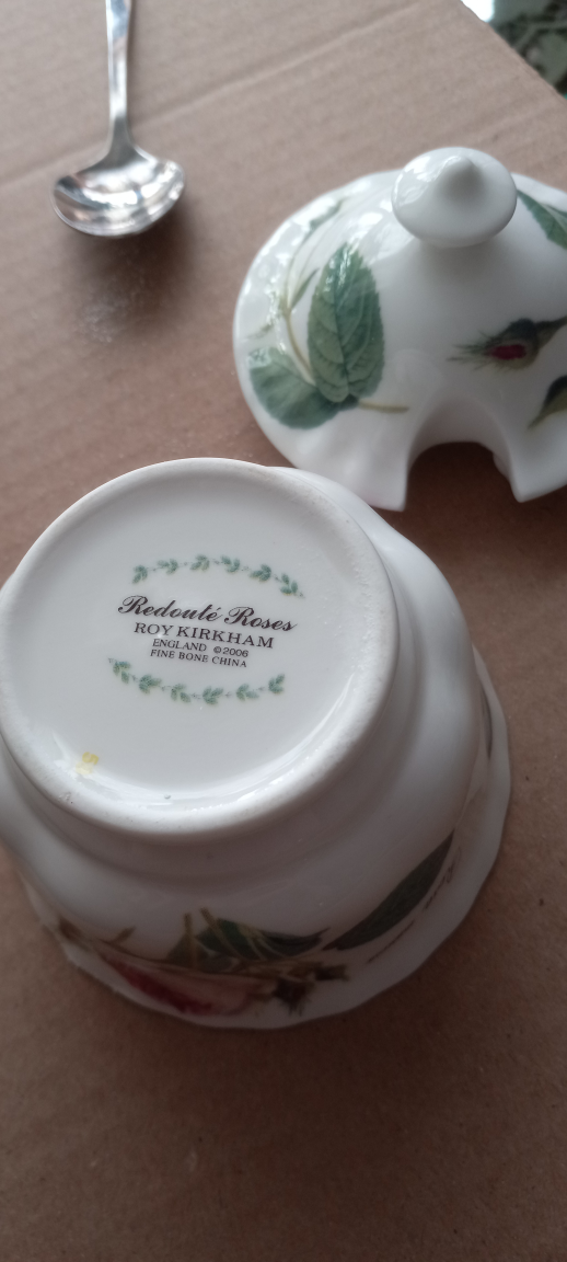 Rose Kirkham Sugar Bowl with Spoon🏆 - photo 3