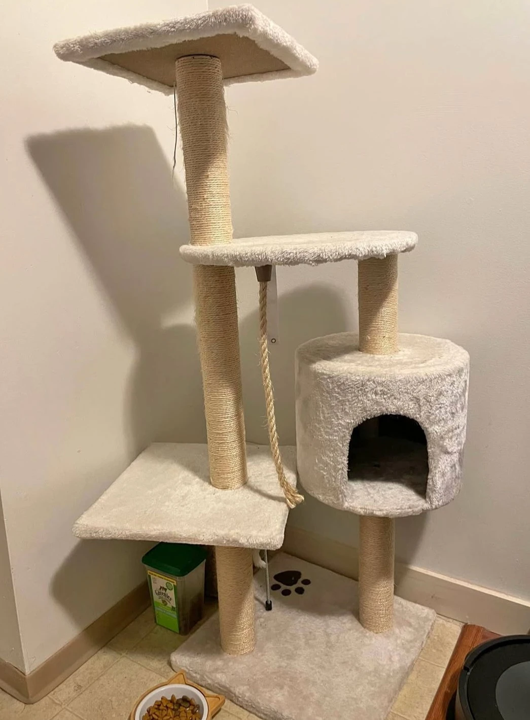 46" Tall Cat Tree with Scratch Posts