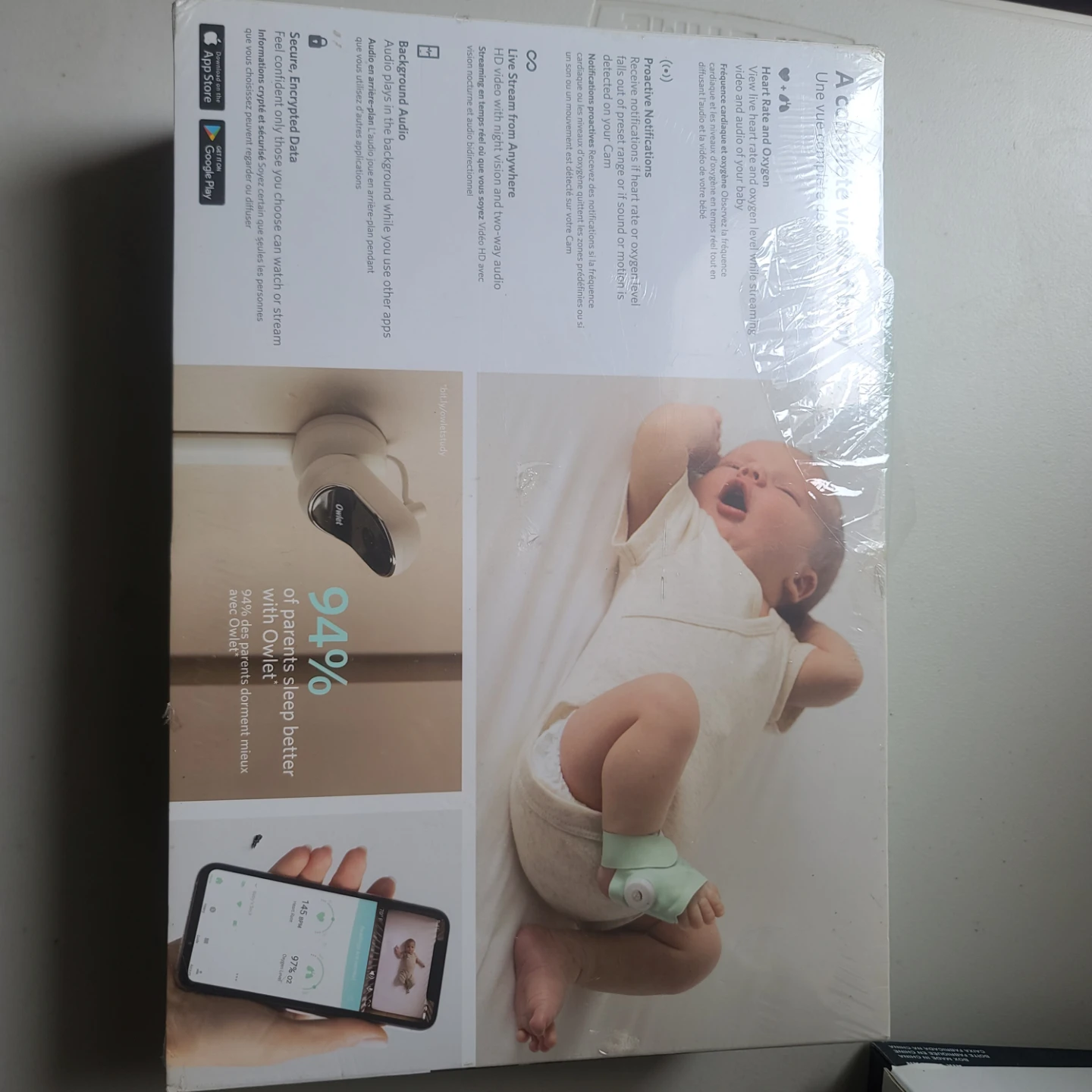 Owlet Monitor Duo Baby Heart Rate & Oxygen Monitor